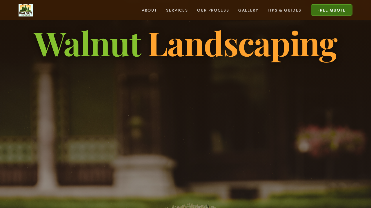 WalnutLandscaping.ca website preview